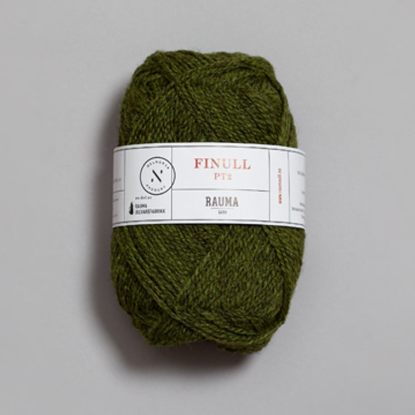 Finullgarn - Grønn mørkmelert (4130)